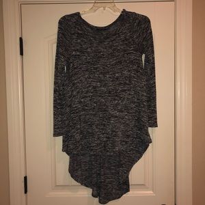 Heather grey asymmetrical tunic